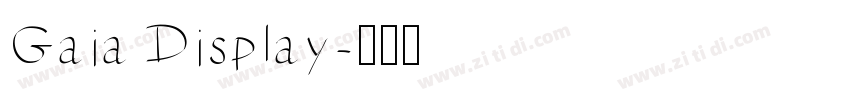 Gaia Display字体转换
